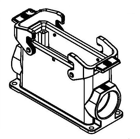 Harting 09300240271 Housing, surface mounting - Han 24B-asg2-QB-29 Turkey