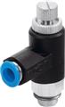 Festo GRLA-1/8-QS-8-RS-B One-way flow control valve
