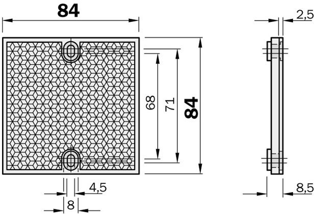 Sick 1003865 Reflector, PL 80A, 80x80mm2, for photecell VL 18-22 Turkiye