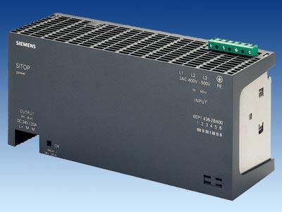 Siemens 6EP14342BA00 Stabilized load power supply, switching 400-500V 24 VCC 10A Turkiye