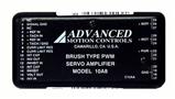 Advanced Motion Controls 12A8(Ex.10A8) Current automatic controller analog peak 10A, 5A continuous current, supply voltage 80VDC, 200g